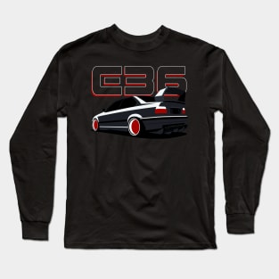 E36 Bimmer minimalist style Long Sleeve T-Shirt